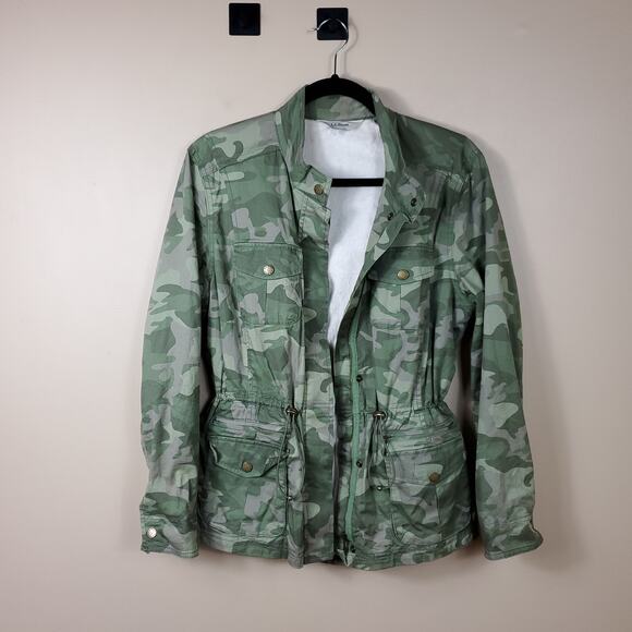 L.L. Bean Jacket Women’s Freeport Field Fuzzy Pocket Cargo Coat Jacket Size M - Picture 7 of 12